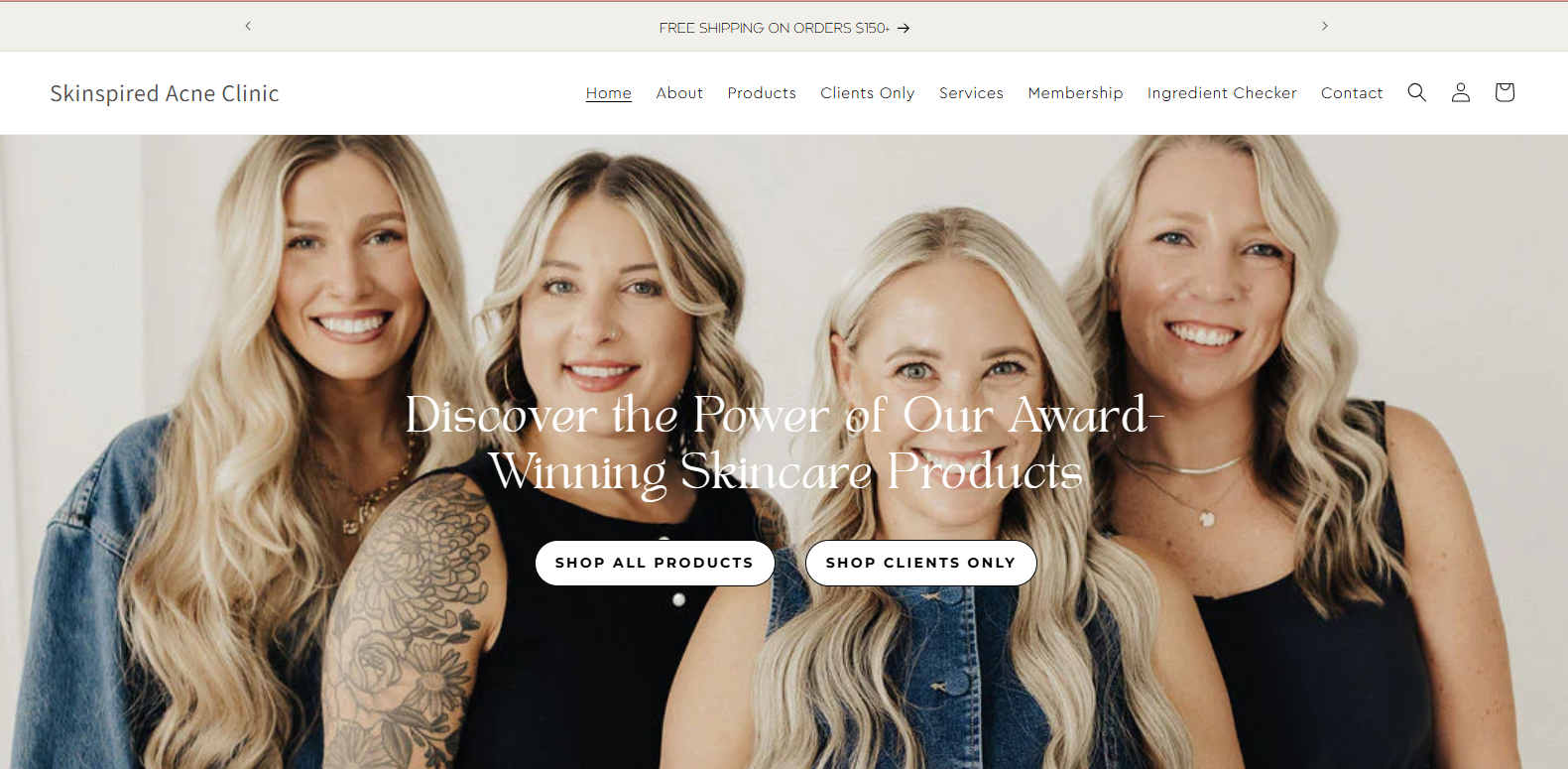 Skinspired Acne Clinic - Skincare E-commerce Store